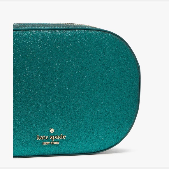 KATE SPADE Glimmer Oval Camera Bag FESTIVE TEAL - Picture 5 of 9